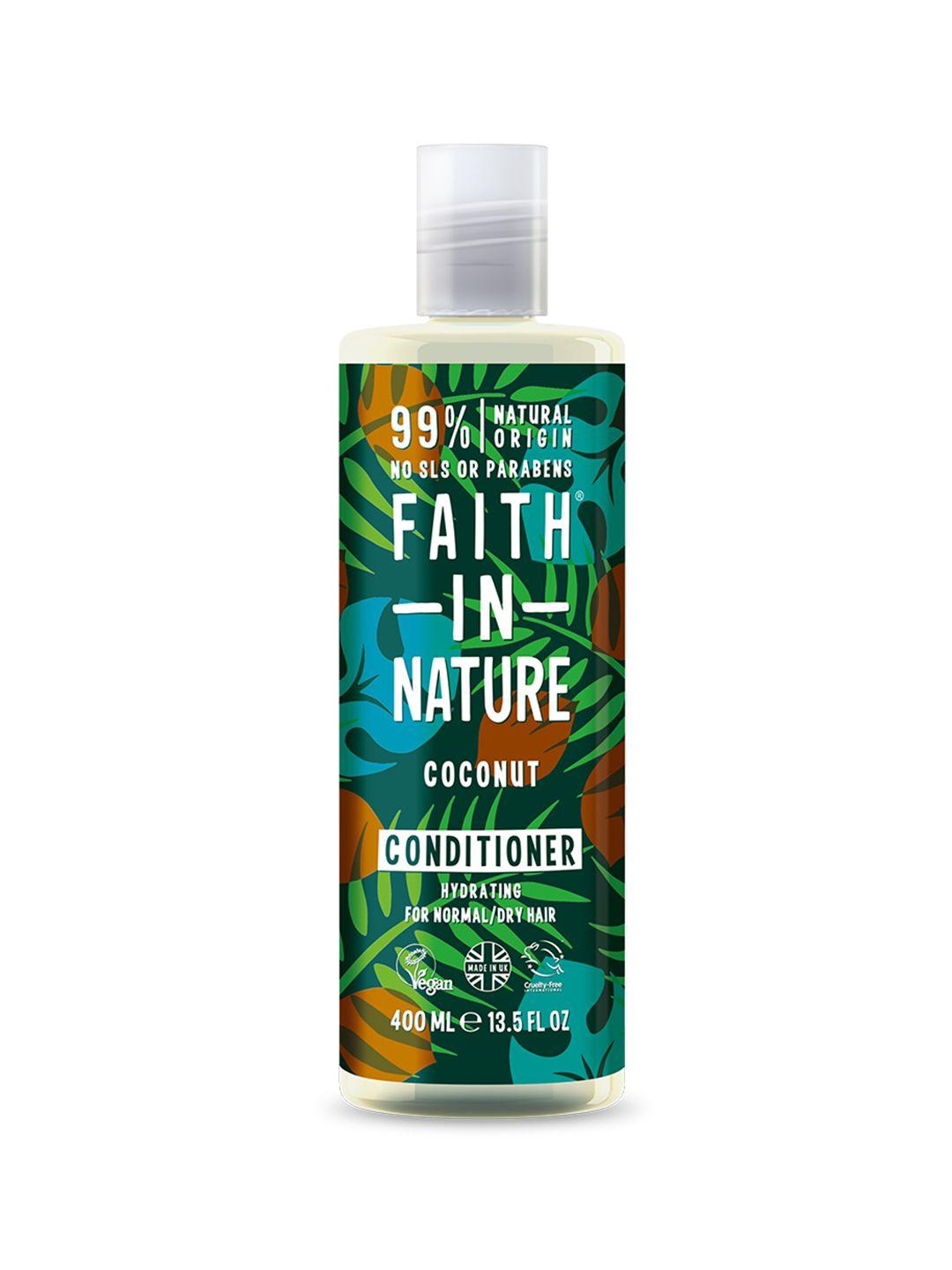faith in nature coconut conditioner - hydrating for normal / dry hair - 400ml