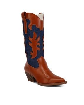 fallon patchwork cowboy boots