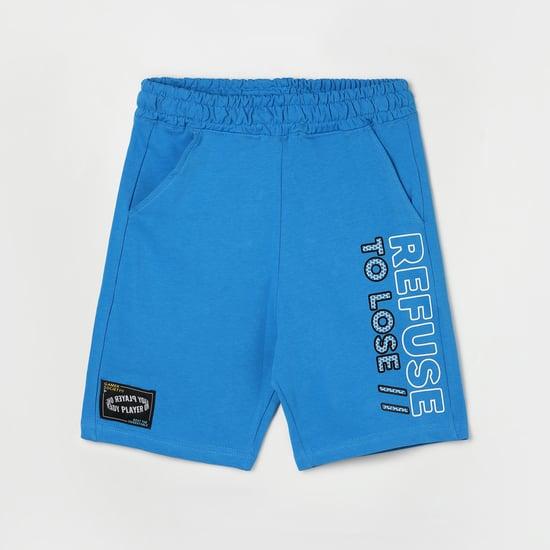 fame forever active boys typographic printed elasticated regular shorts