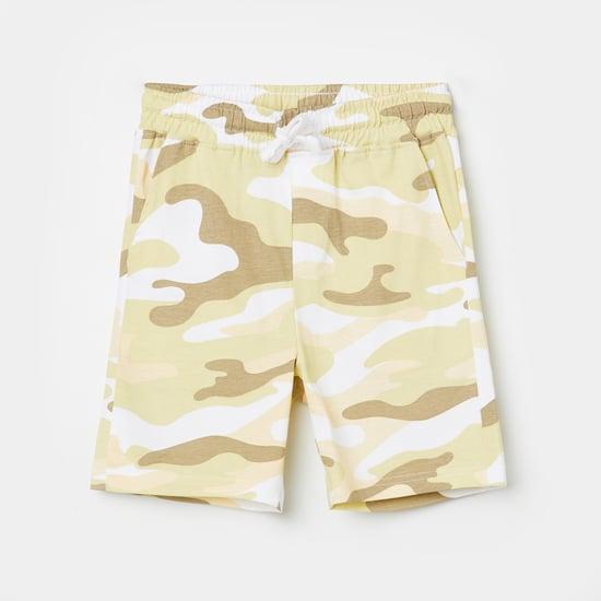 fame forever boys camouflage printed shorts