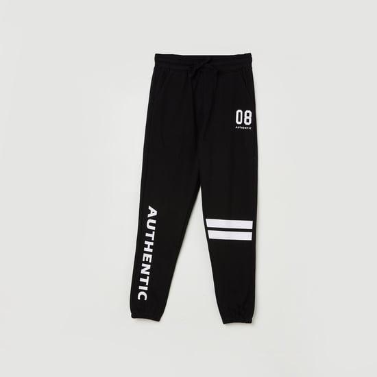fame forever boys printed joggers