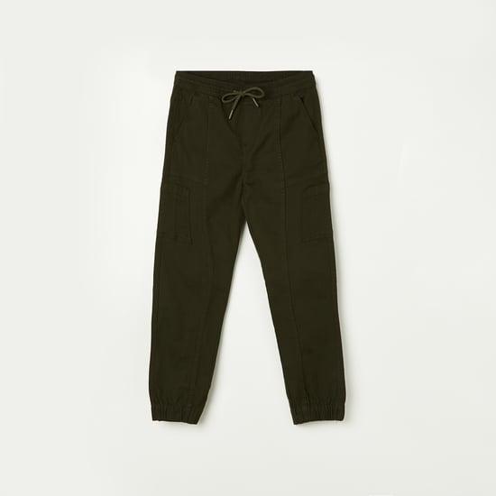 fame forever boys solid cargo joggers