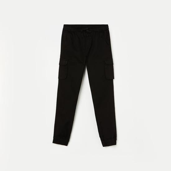 fame forever boys solid elasticated joggers