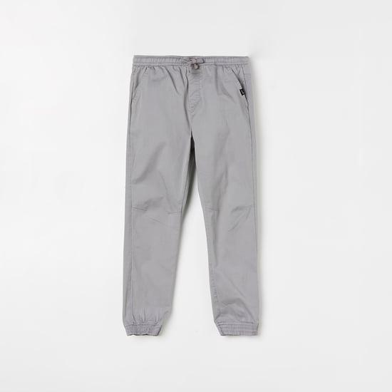fame forever boys solid elasticated joggers