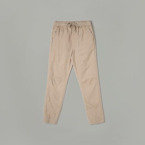 fame forever boys solid elasticated trousers