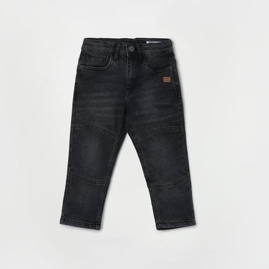 fame forever boys stonewashed paneled carrot fit jeans