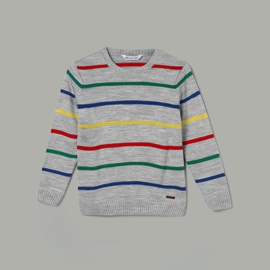 fame forever boys striped sweater