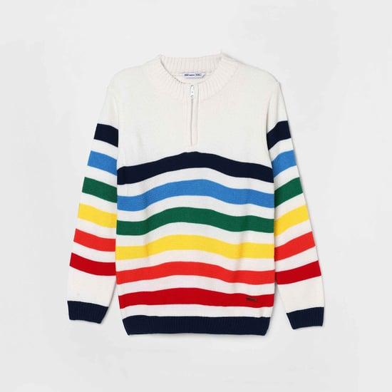 fame forever boys striped sweater
