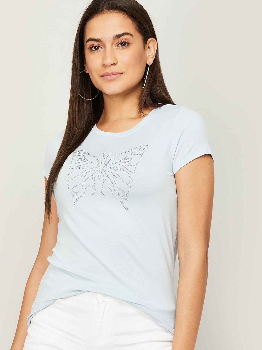 fame forever by lifestyle blue print top