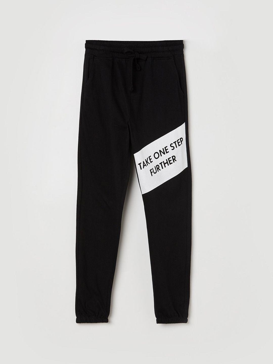fame forever by lifestyle boys black colourblocked track pant