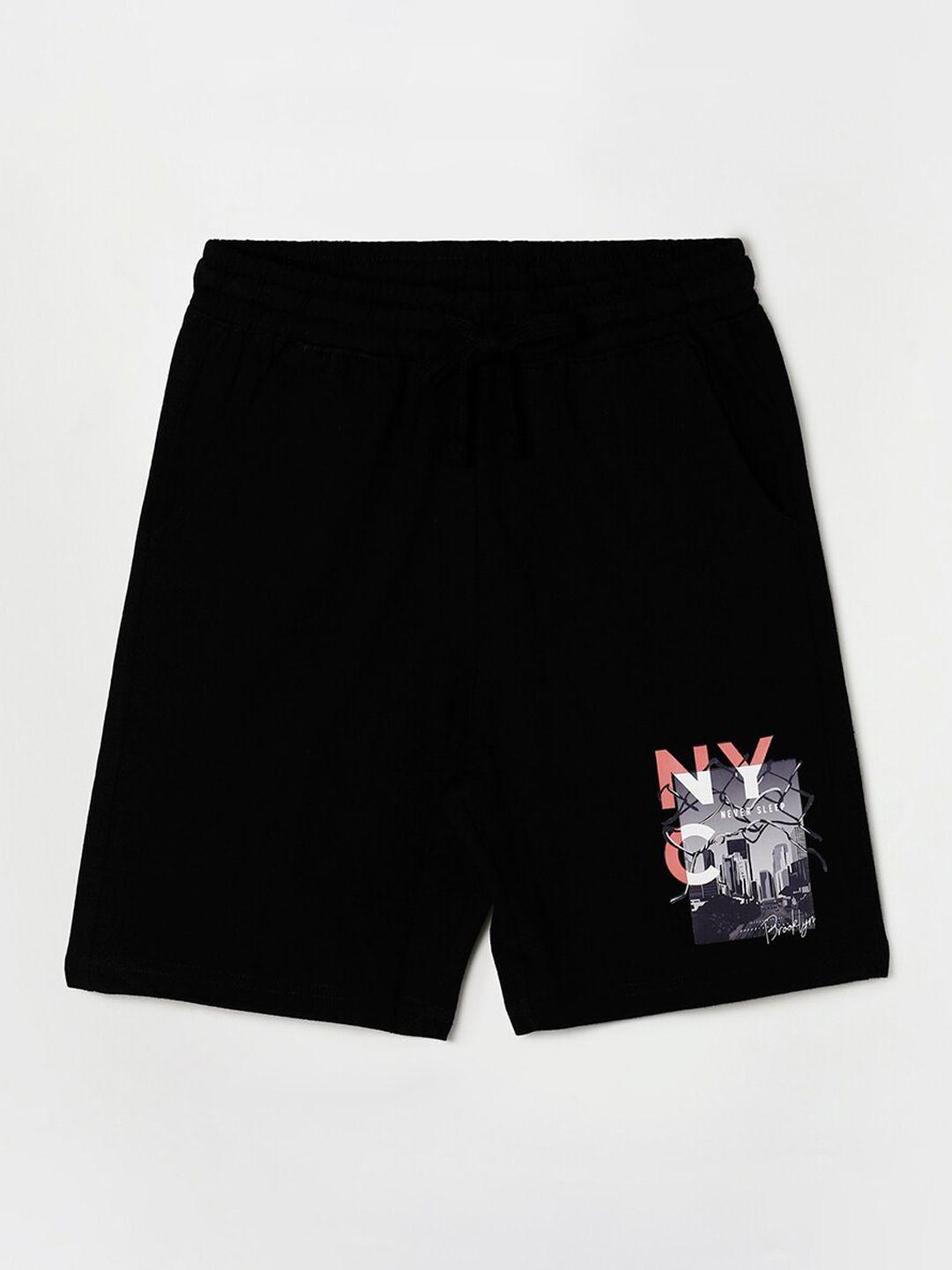 fame forever by lifestyle boys black shorts