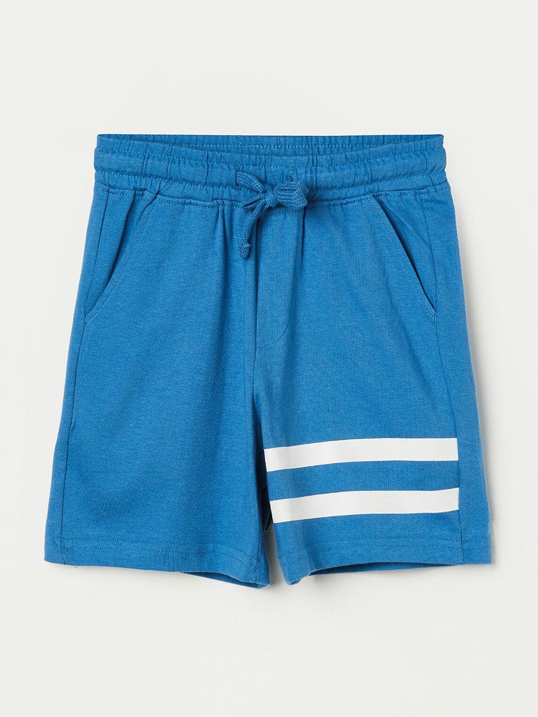 fame forever by lifestyle boys blue solid shorts