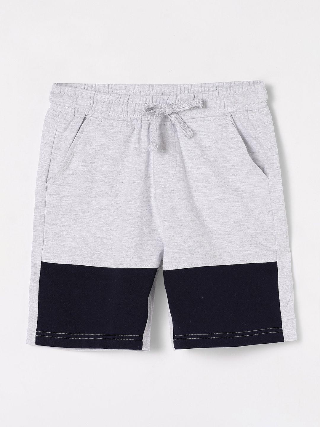 fame forever by lifestyle boys colourblocked technology pure cotton shorts