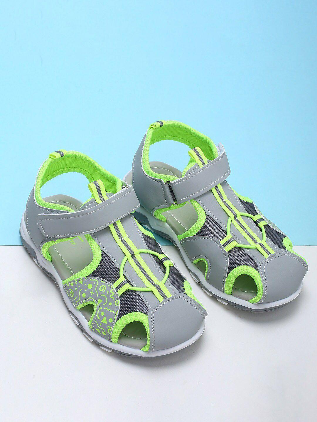 fame forever by lifestyle boys grey & green fisherman sandals