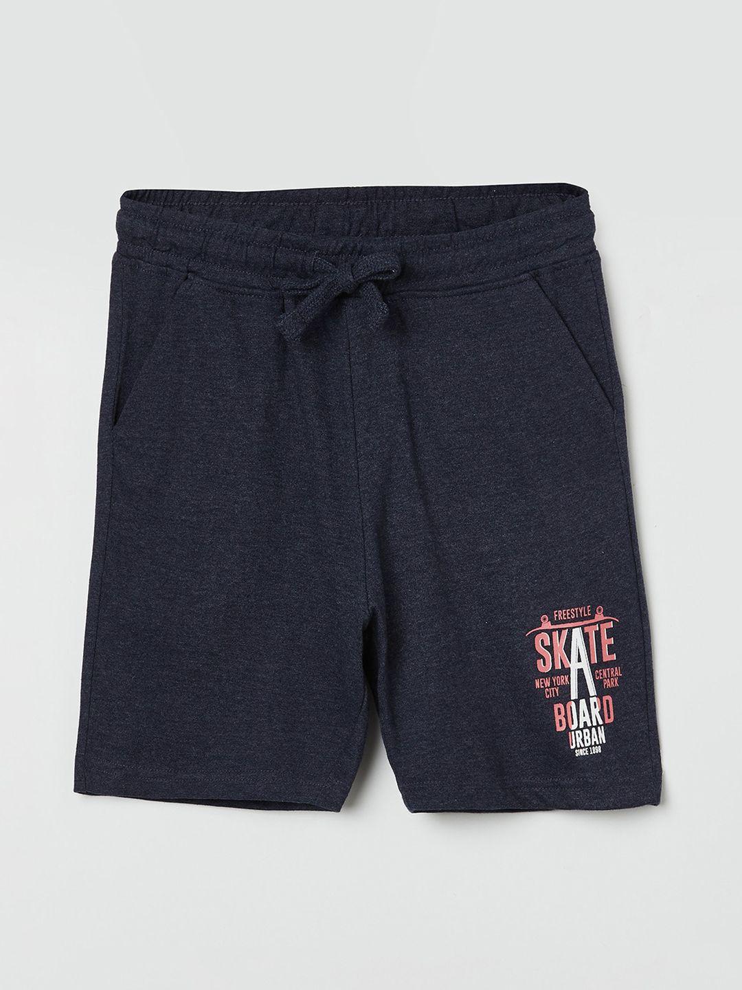 fame forever by lifestyle boys navy blue regular shorts
