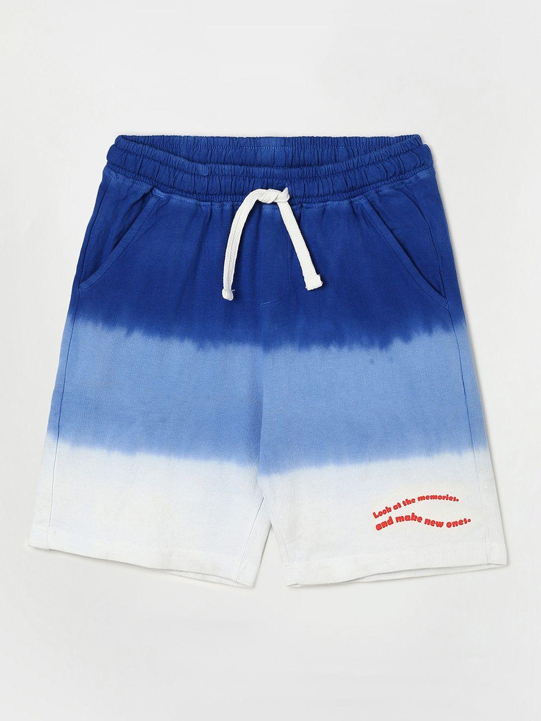fame forever by lifestyle boys ombre printed cotton shorts