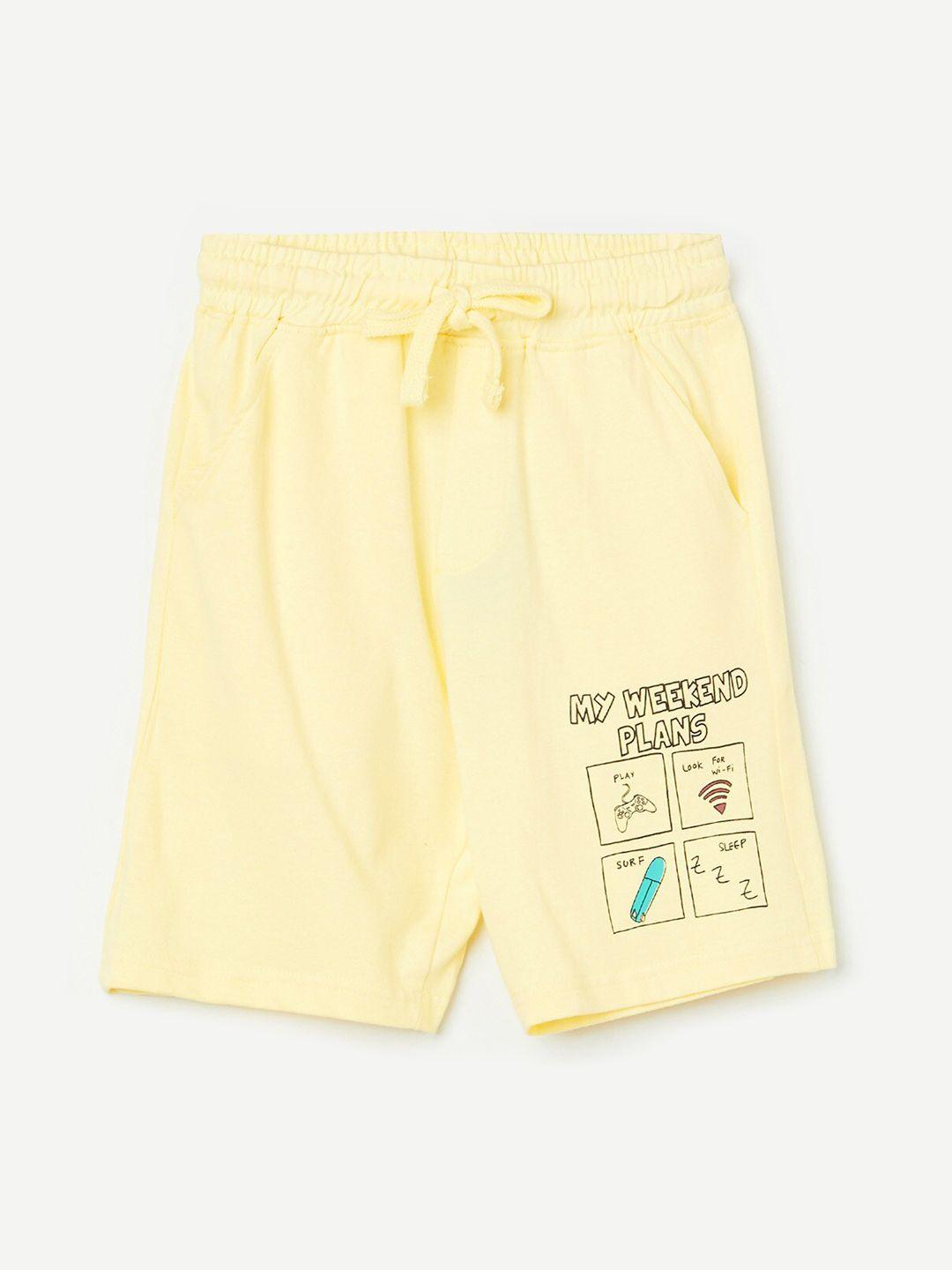 fame forever by lifestyle boys yellow shorts