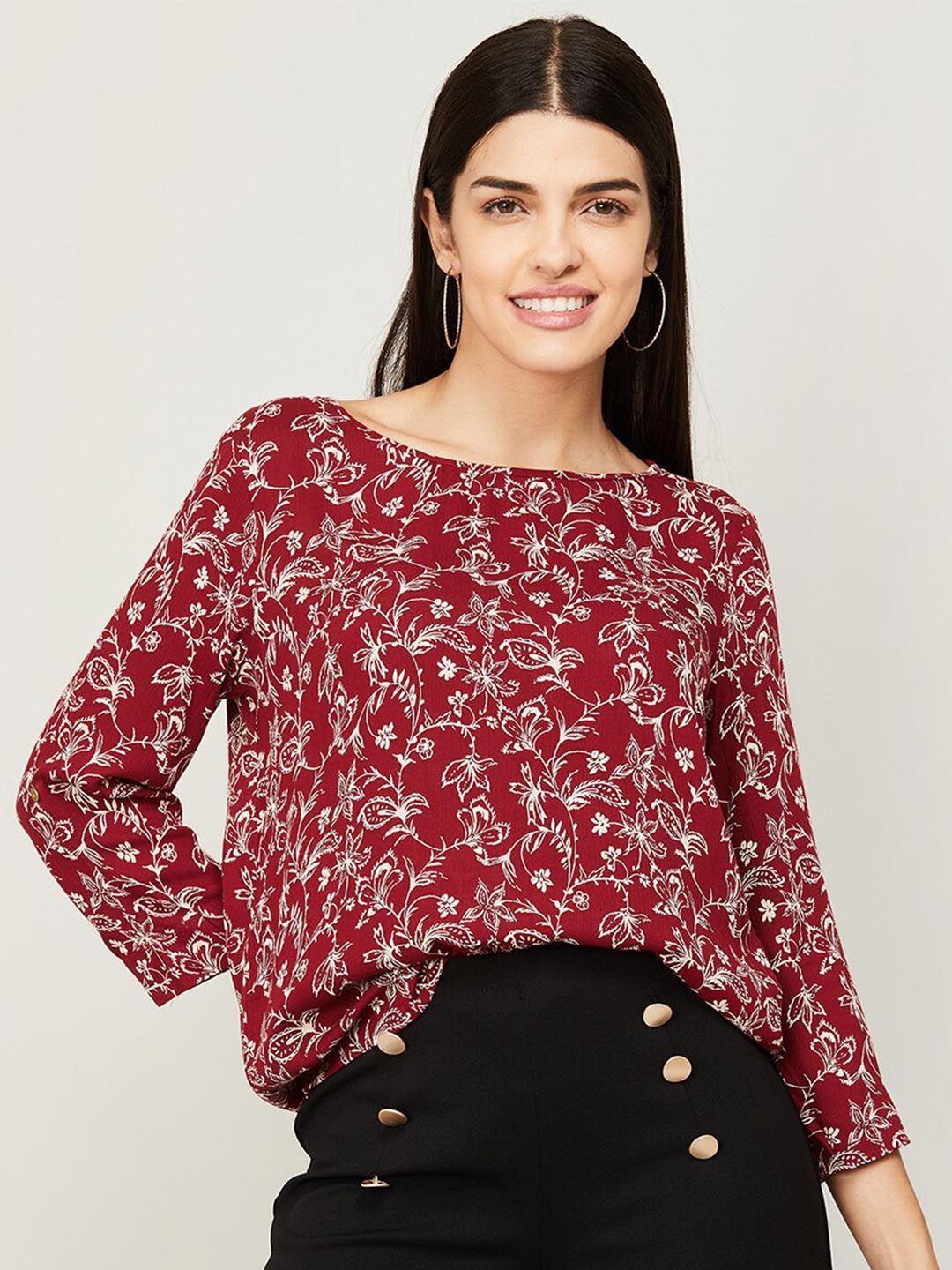 fame forever by lifestyle floral print top