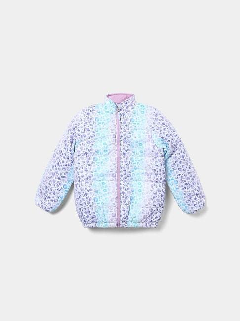 fame forever by lifestyle kids blue printed full sleeves jacket
