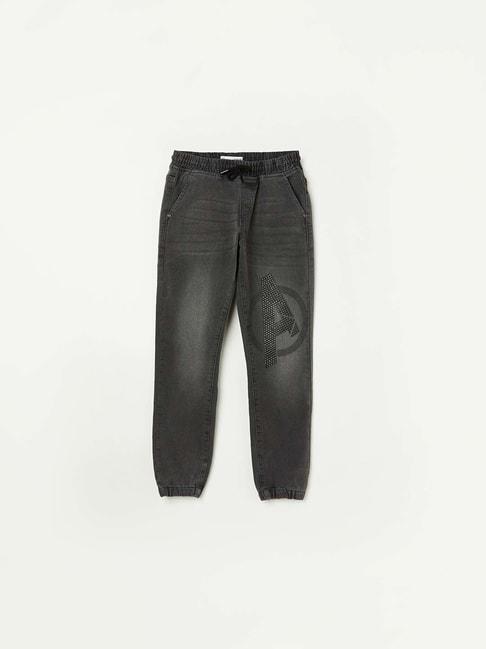 fame forever by lifestyle kids grey cotton embellished jeans