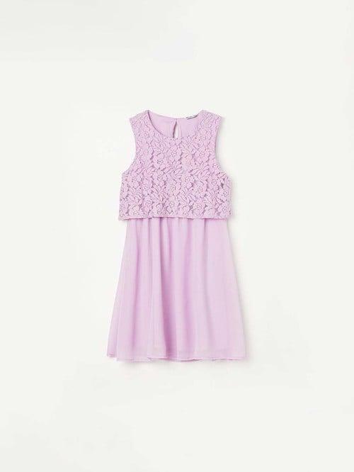 fame forever by lifestyle kids lilac regular fit dress