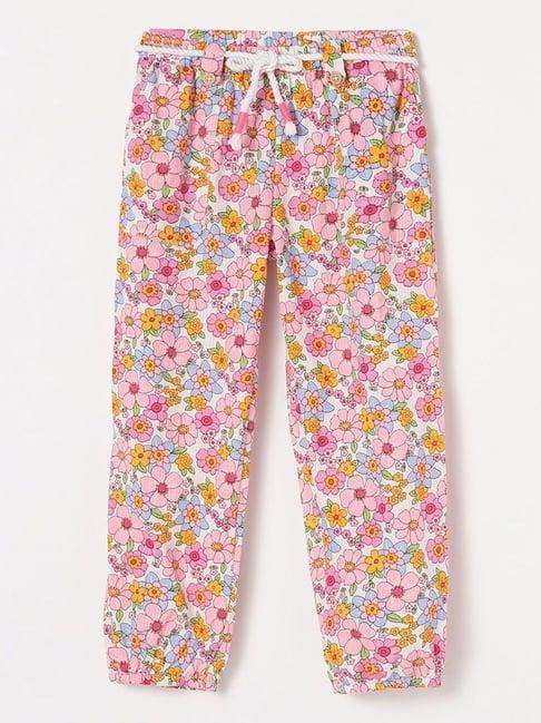 fame forever by lifestyle kids multicolor cotton floral print pants