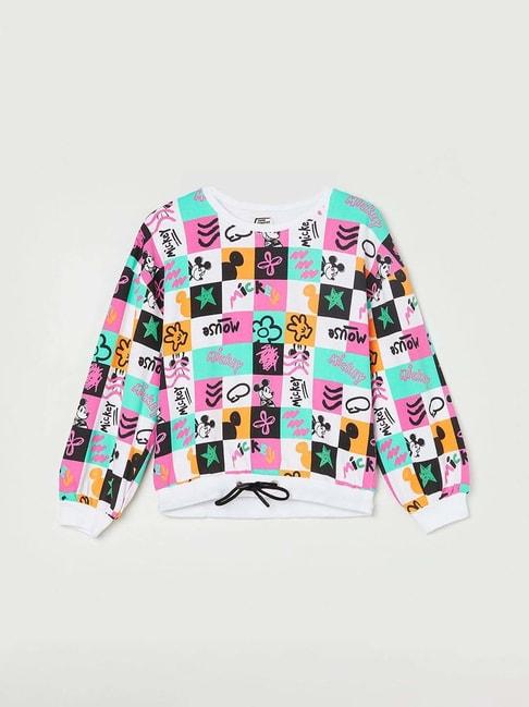 fame forever by lifestyle kids multicolor cotton printed full sleeves sweatshirt