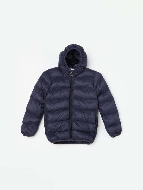fame forever by lifestyle kids navy quilted full sleeves jacket