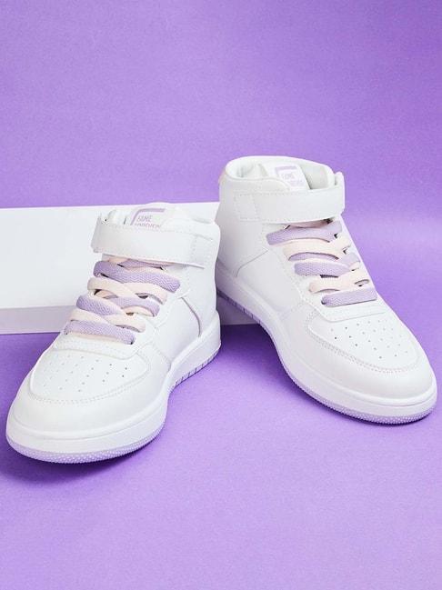 fame forever by lifestyle kids white casual sneakers