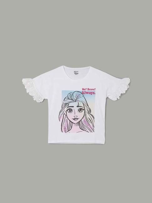fame forever by lifestyle kids white printed t-shirt