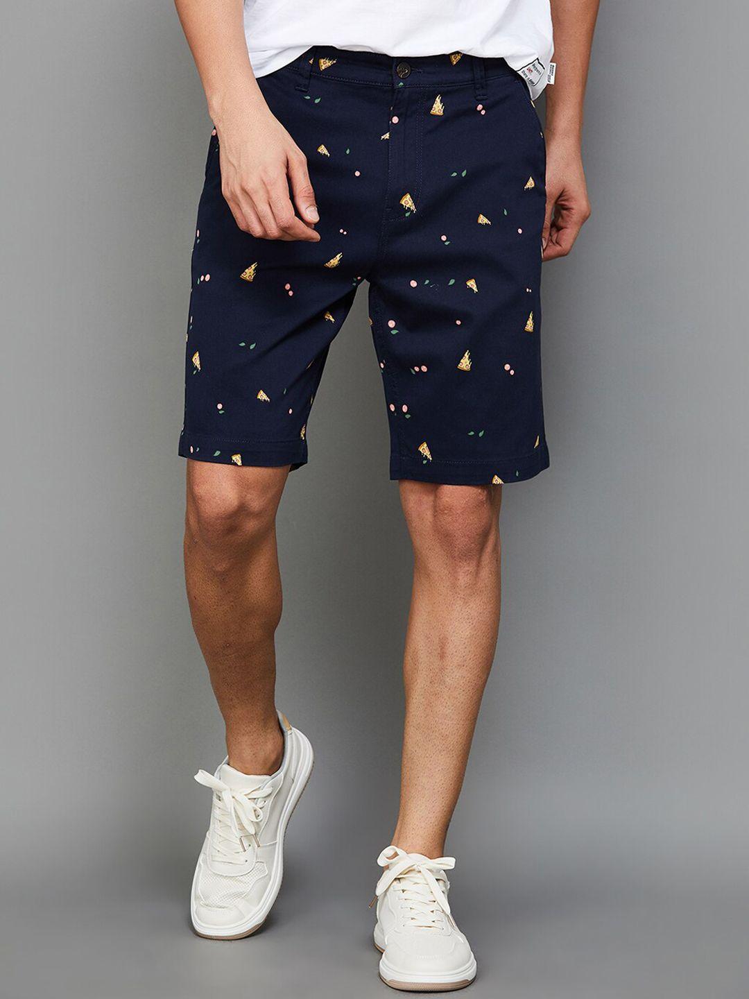 fame forever by lifestyle men conversational printed mid rise shorts