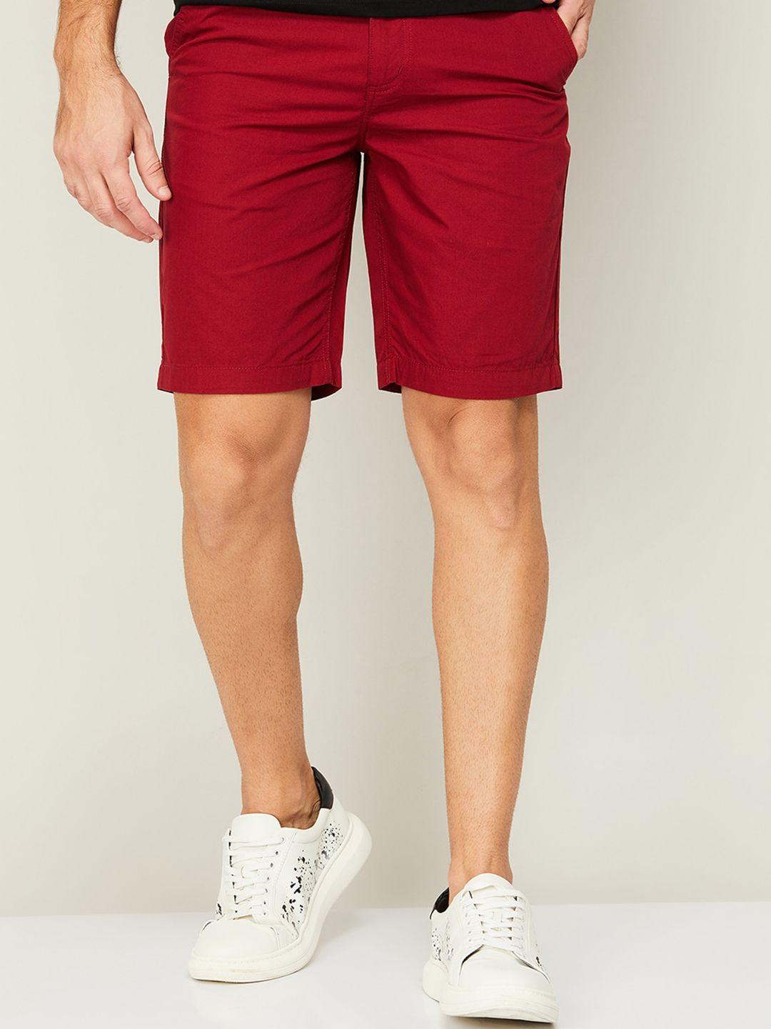 fame forever by lifestyle men mid-rise cotton chino shorts