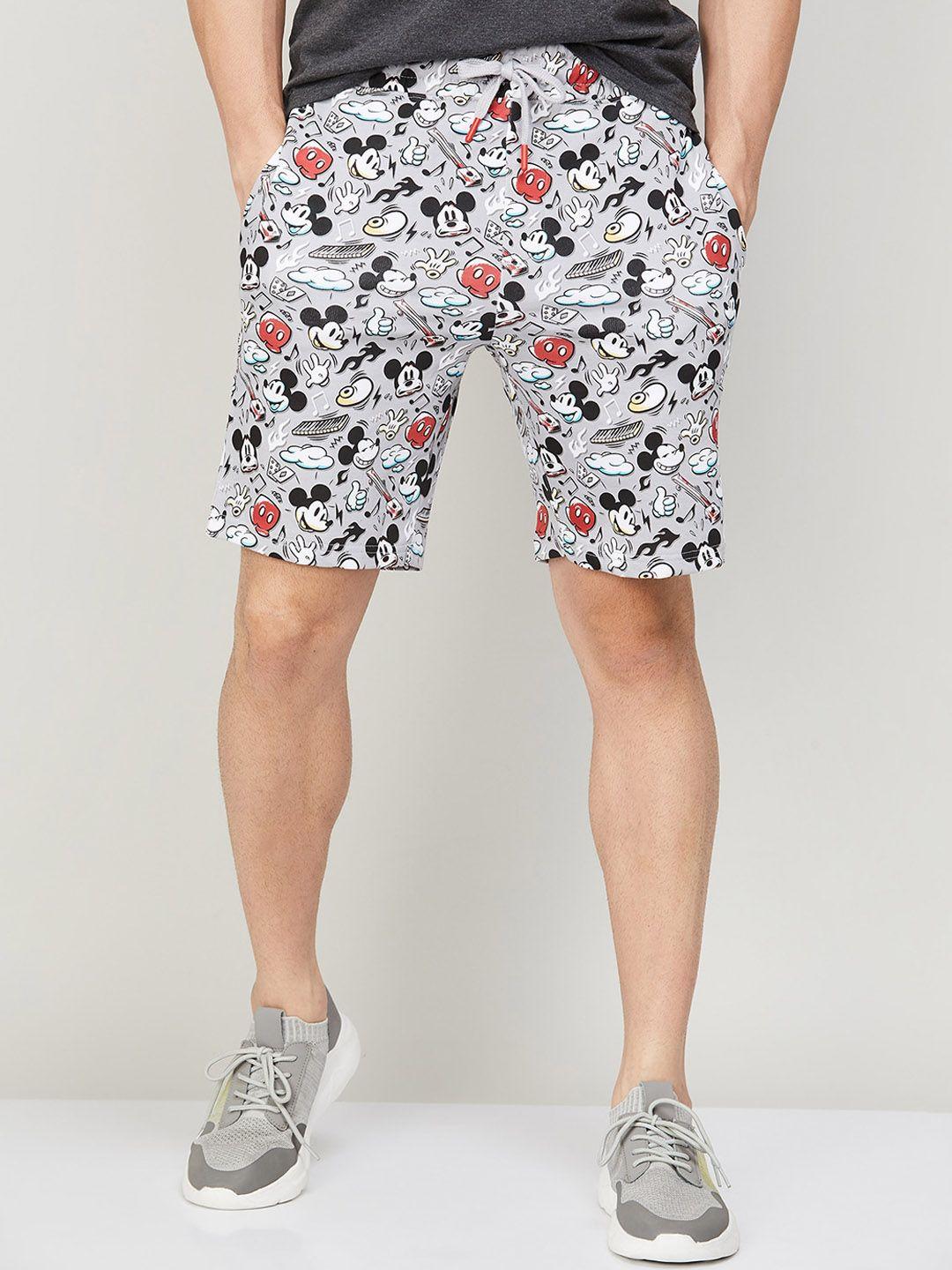 fame forever by lifestyle men mid-rise graphic printed shorts