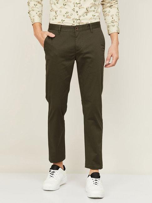 fame forever by lifestyle olive regular fit chinos