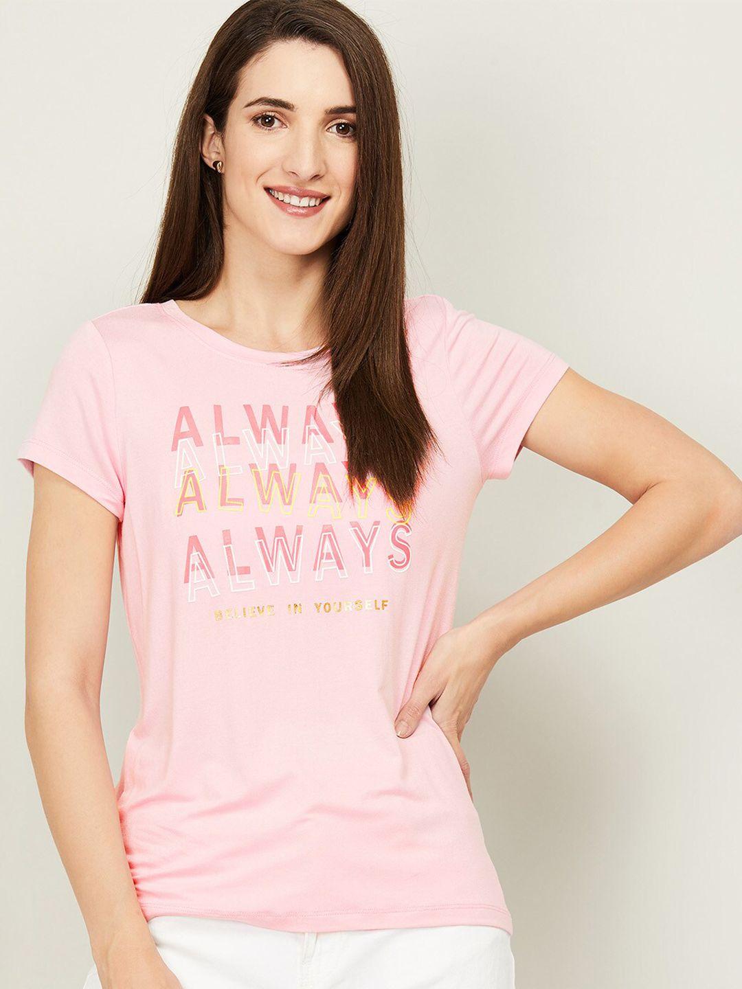 fame forever by lifestyle pink print top