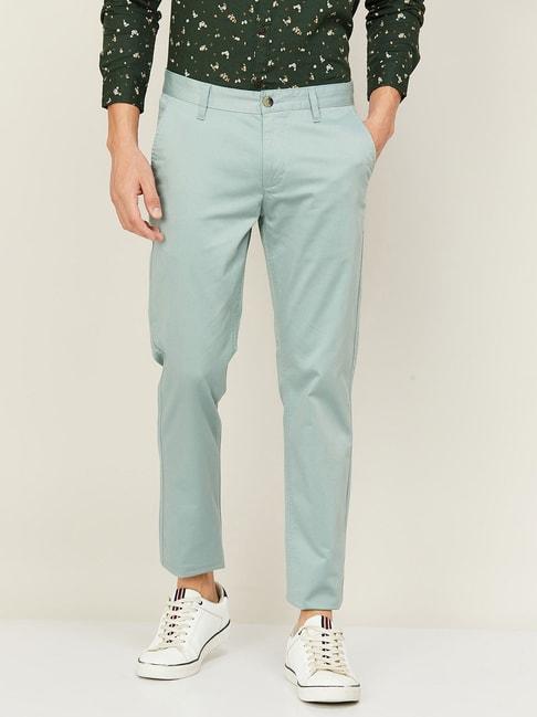 fame forever by lifestyle sage green regular fit chinos