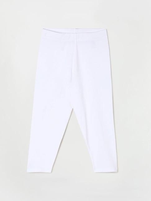 fame forever by lifestyle white solid trackpants