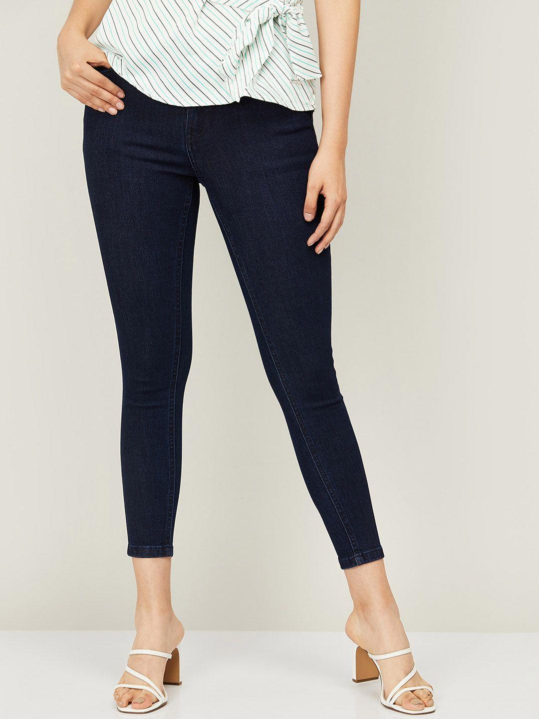 fame forever by lifestyle women blue skinny fit jeans