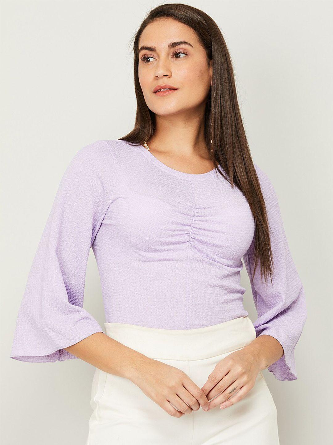 fame forever by lifestyle women lavender solid top