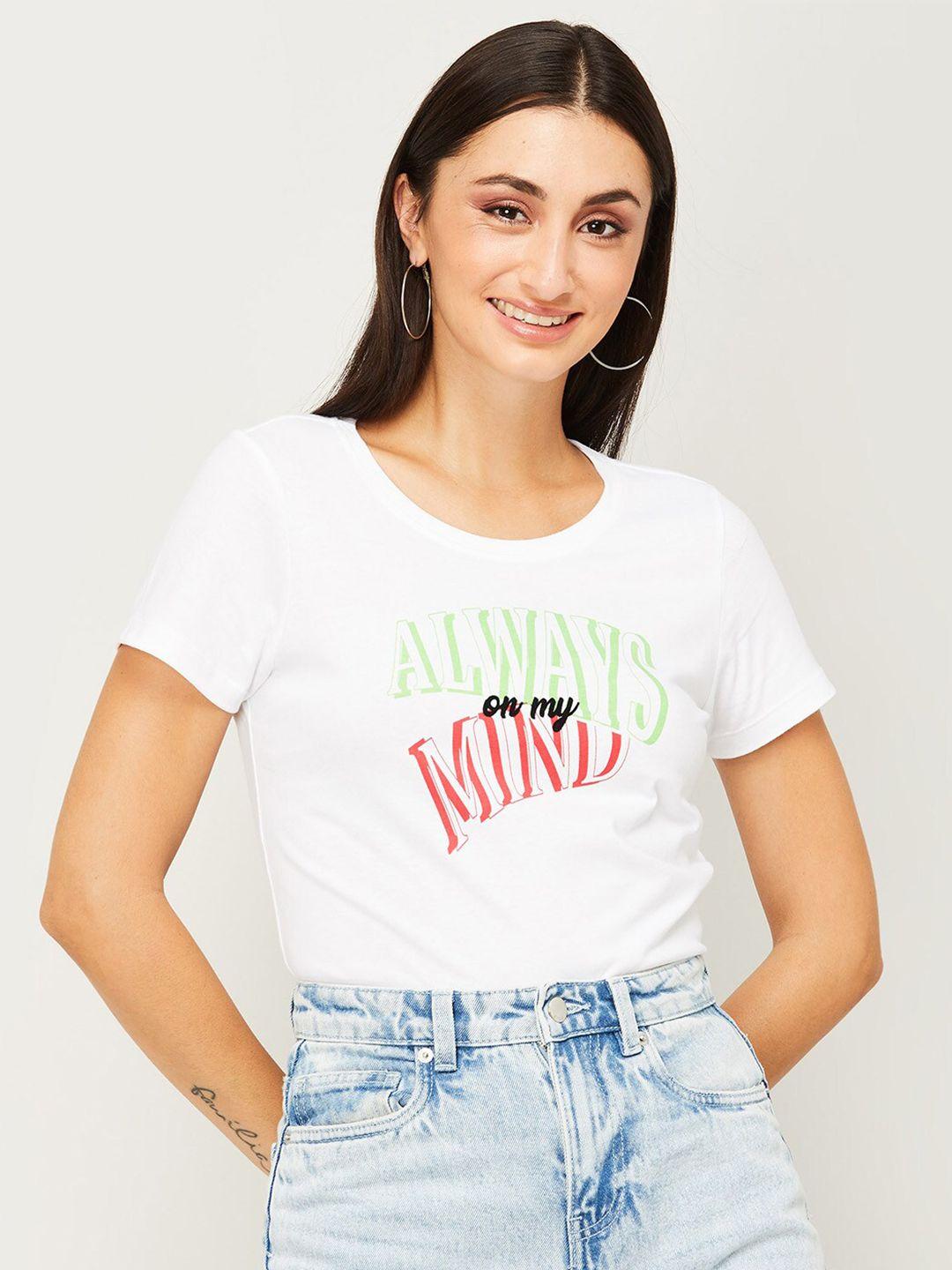 fame forever by lifestyle women white typography print top