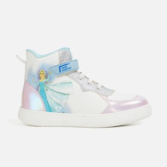 fame forever girls forzen printed sneakers