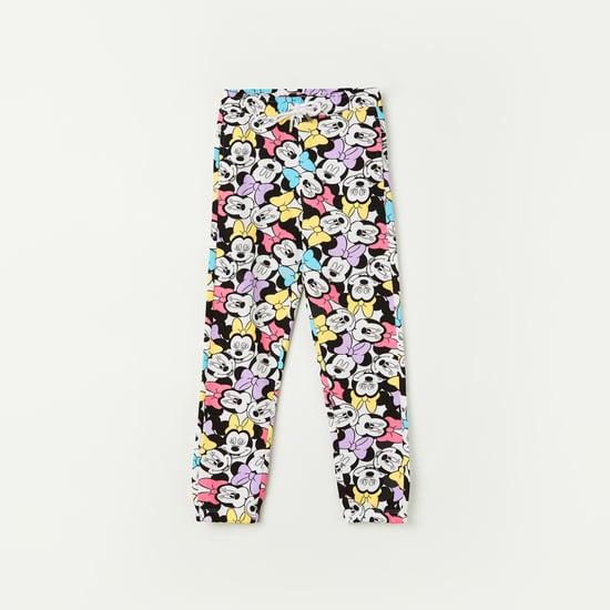 fame forever girls mickey printed track pants