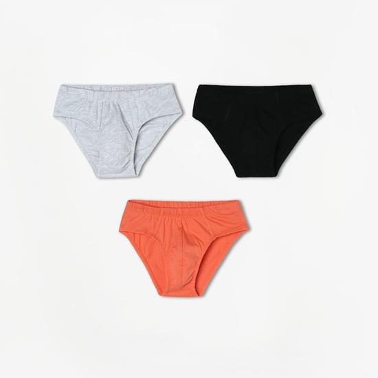fame forever boys assorted elasticated briefs - pack of 3