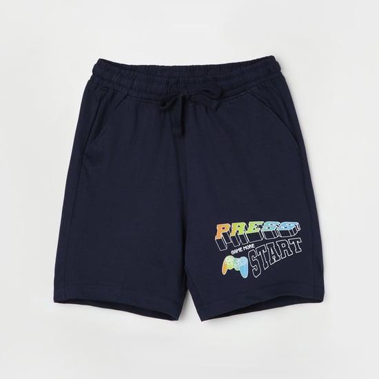 fame forever boys graphic printed elasticated shorts