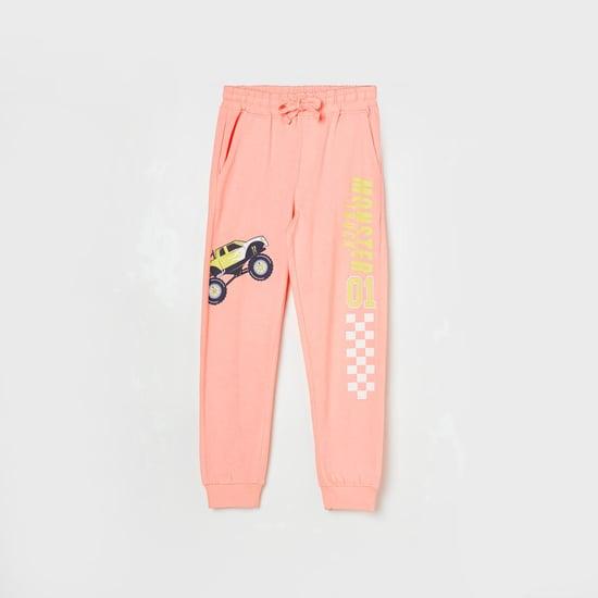 fame forever boys graphic printed regular fit joggers