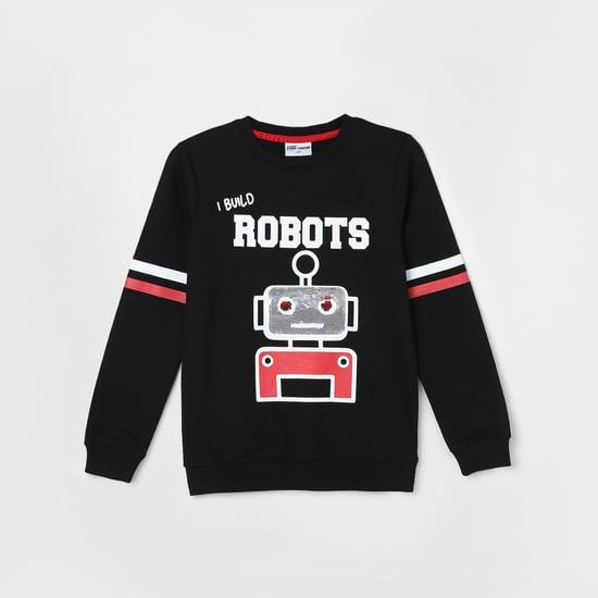 fame forever boys graphic printed sweatshirt