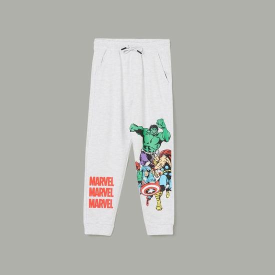 fame forever boys marvel printed joggers