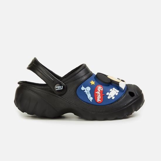 fame forever boys mickey mouse print clog sandals