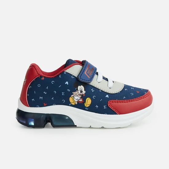 fame forever boys mickey mouse printed velcro shoes