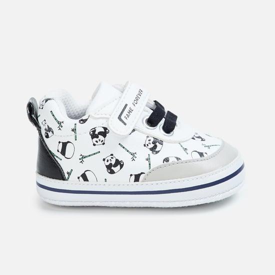 fame forever boys printed velcro strap shoes